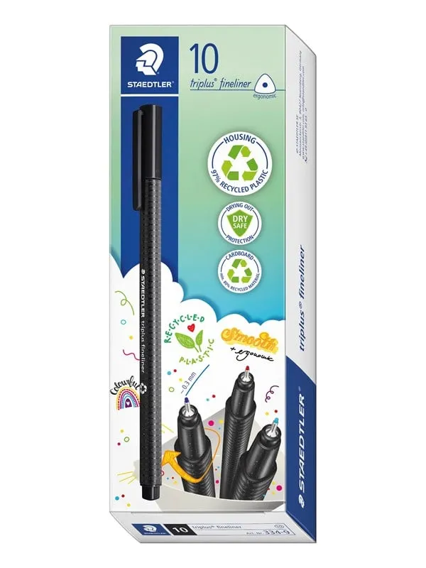 Staedtler Fineliner triplus rPP.10 pcs blue