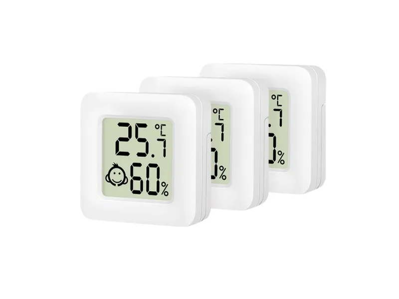Digital Mini-termometer/hygrometer 3-pack
