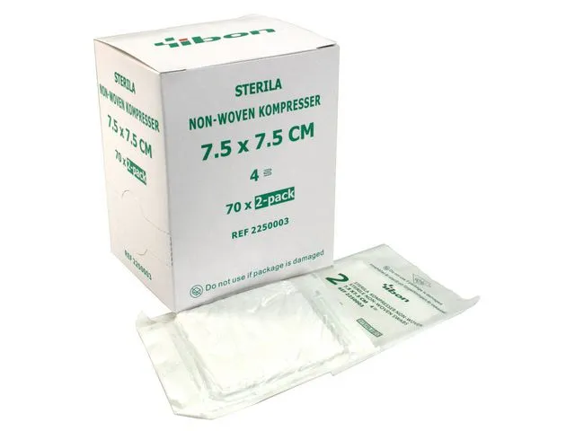 Kompress NW Steril 7,5×7,5cm 2-p 140/fp