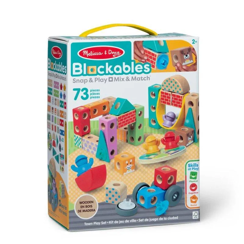 Melissa & Doug Blockables Byggset Stad 73 Delar