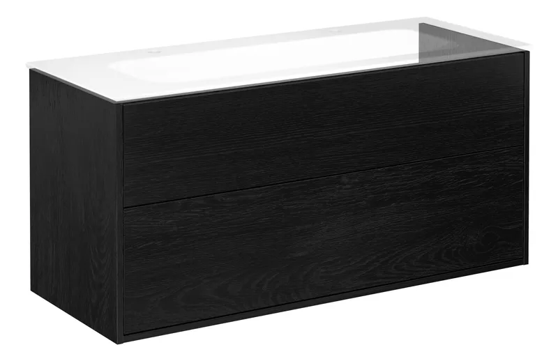 Gustavsberg Artic Kommod svart, 120 cm, utan tvättställ