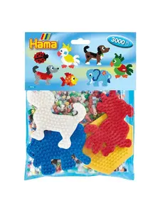 Hama Midi Pärlor och plattor 3000st 4416 - Hama - Leksaksaffären