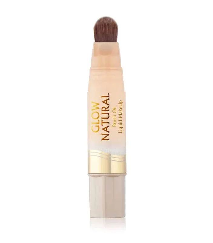 Milani Glow Natural Brush-On Liquid Foundation – Fair to Light