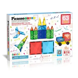 Diamond Series Magnetic Tiles set 63pcs, Picasso