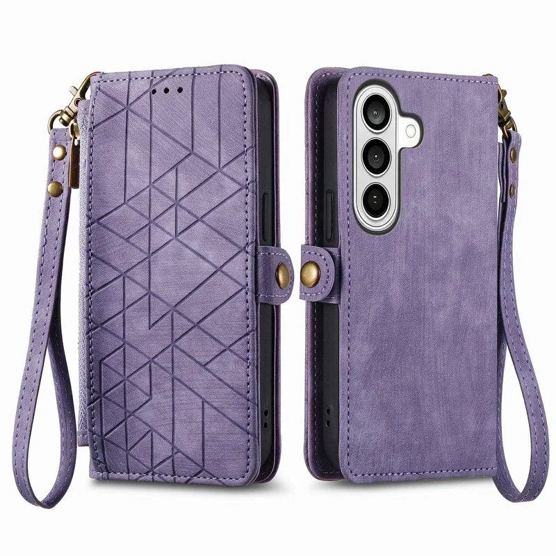 Plånboksfodral för Samsung Galaxy S26 Plus Konstläder – Lila (#1034)