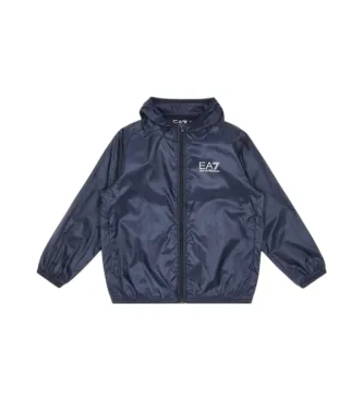 EA7 för pojkar. 7B000032_AF12981 Core Identity Boy jacka i tekniskt tyg blå (12Años= 154cm), Casual, Polyester, barnmode