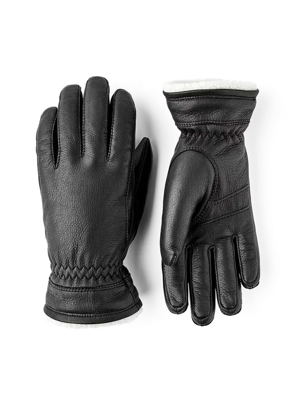 Hestra Buvika Deerskin, Handskar, Dam, Svart