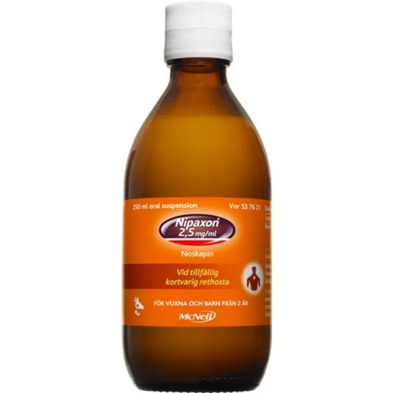 Nipaxon oral suspension 2,5 mg/ml 250 ml