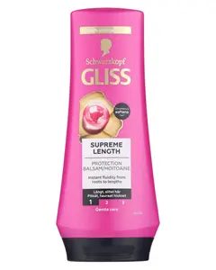 Schwarzkopf Gliss Protection Conditioner Supreme Length For Long Hair - 200 ml