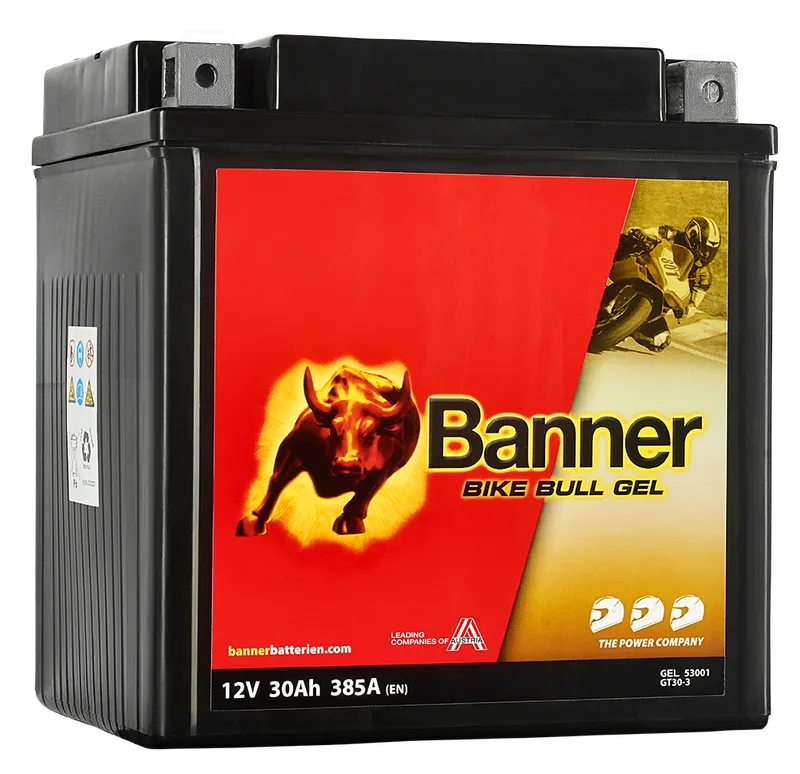 Banner Bike Bull GEL GEL53001 Startbatteri 12V, 30 Ah