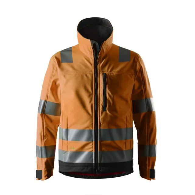 SOFTSHELLJACKA AW HV KL3 ORANGE/SVART STL XL | Beijerbygg Byggmaterial