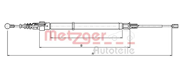 Handbromsvajer METZGER 10.7139
