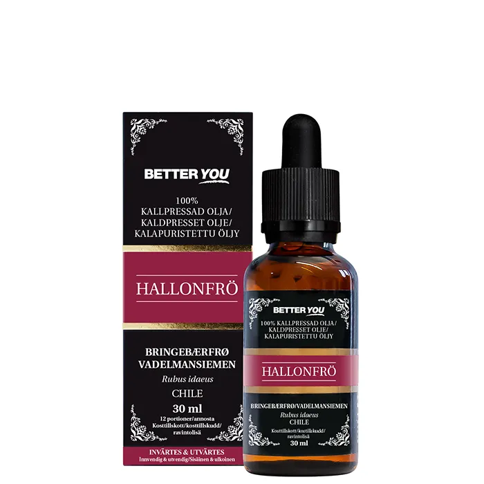 BETTER YOU Better You Kallpressad Hallonfröolja EKO 30 ml