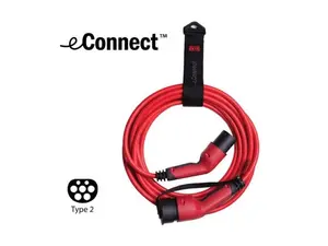 DEFA eConnect Type 2 Laddkabel för elbilar - 4,6 kW - 7,5 meter