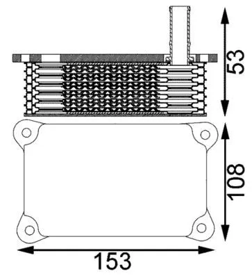 Oljekylare MAHLE CLC 201 000S