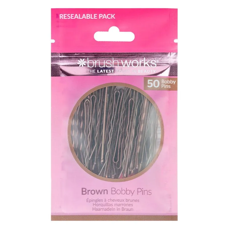 Brushworks Brown Bobby Pins