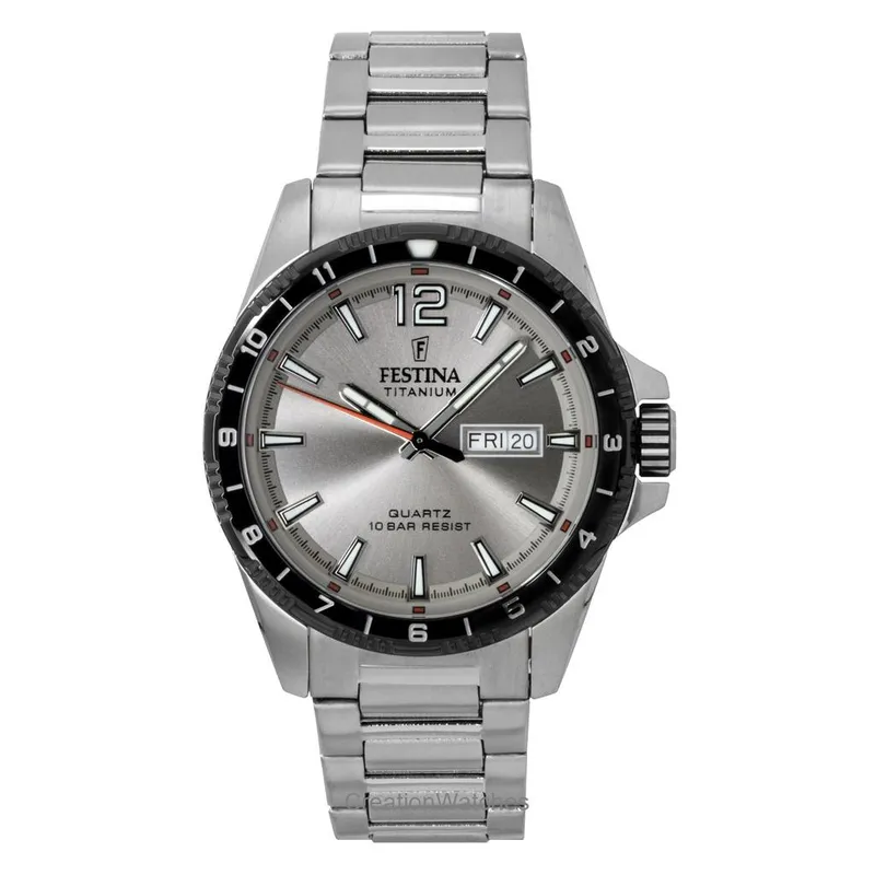 Festina Titan Grå urtavla Kvarts F20698-1 100M Herrklocka grå