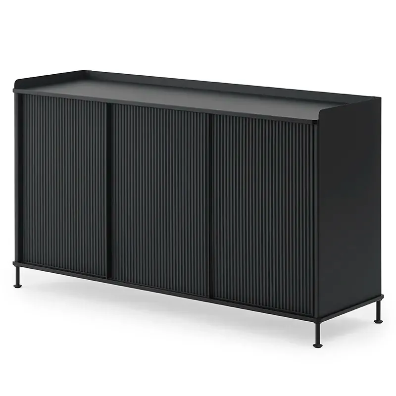 Muuto, Enfold Sideboard 148 x 45 cm – Black Anthracite Black