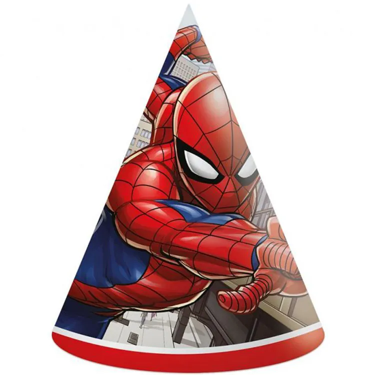Spindelmannen Crime Fighter Hattar 6-pack