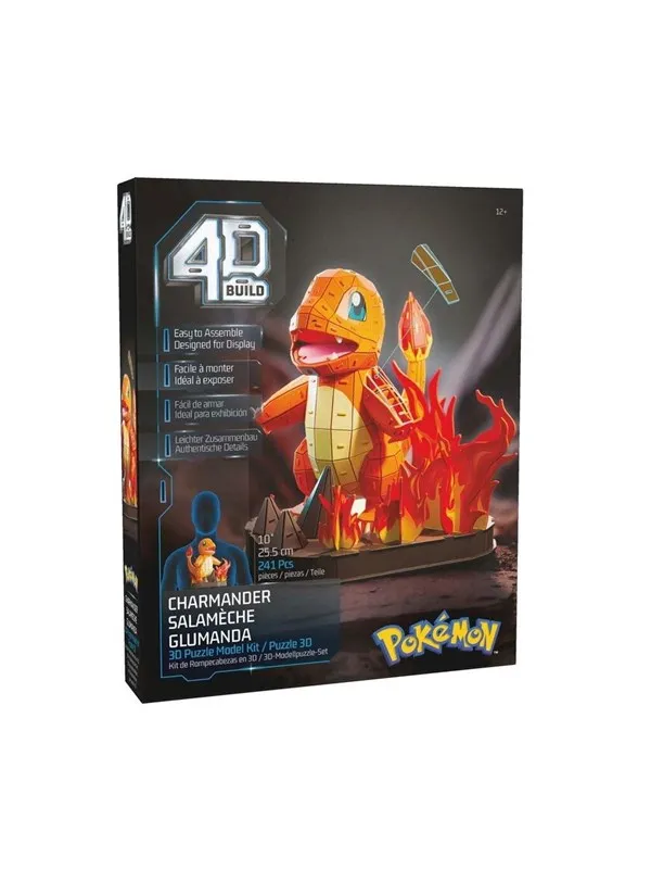 4D Build 3D-Pussel – Pokémon: Charmander 25,5 cm – 241 Bitar