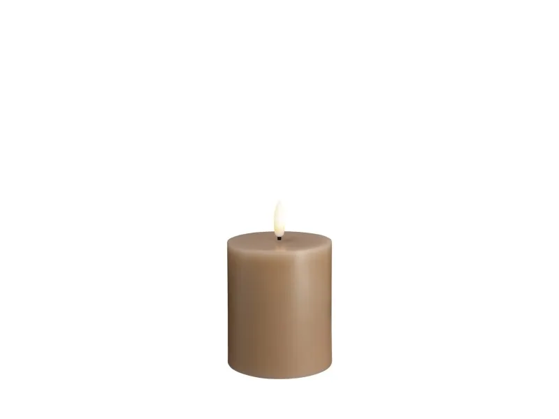 Moods & More LED pillar candle - Sand - 74×100 mm