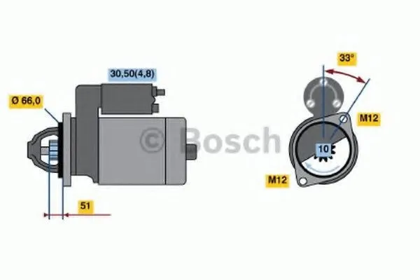 Startmotor BOSCH 0 986 022 430