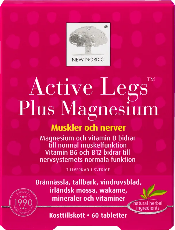 New Nordic active legs plus magnesium 60 st