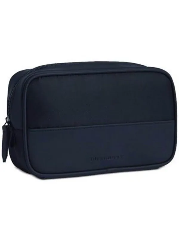Burberry Textile Makeup Bag Dark Blue