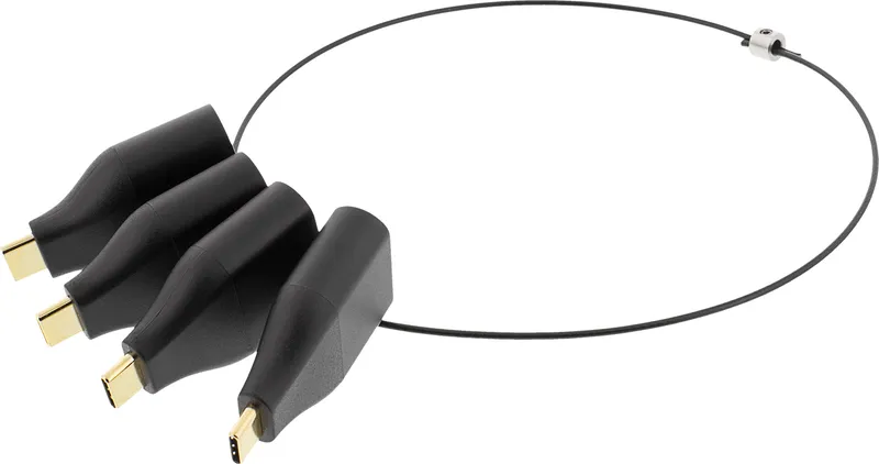 Deltaco Office USB-C ADAPTER RING mDP DP VGA
