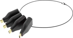 Deltaco Office USB-C ADAPTER RING mDP DP VGA