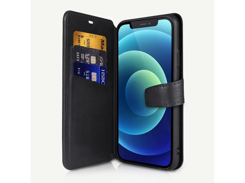 ITSKINS AP2G-BOOKC-BLCK, Plånbok, Apple, iPhone 12 mini, 13,8 cm (5.42), Svart