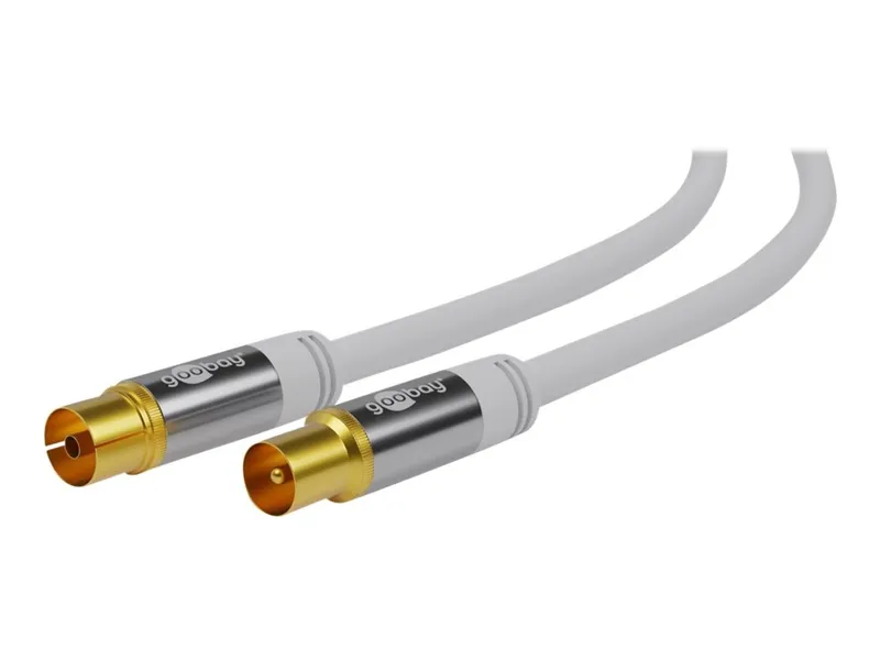 Pro TV antenna cable (135 dB) 4x shielded 5 m white