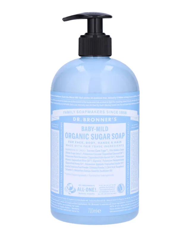 Dr. Bronner’s Organic Pump Soap Baby Mild (Unscented) 710 ml