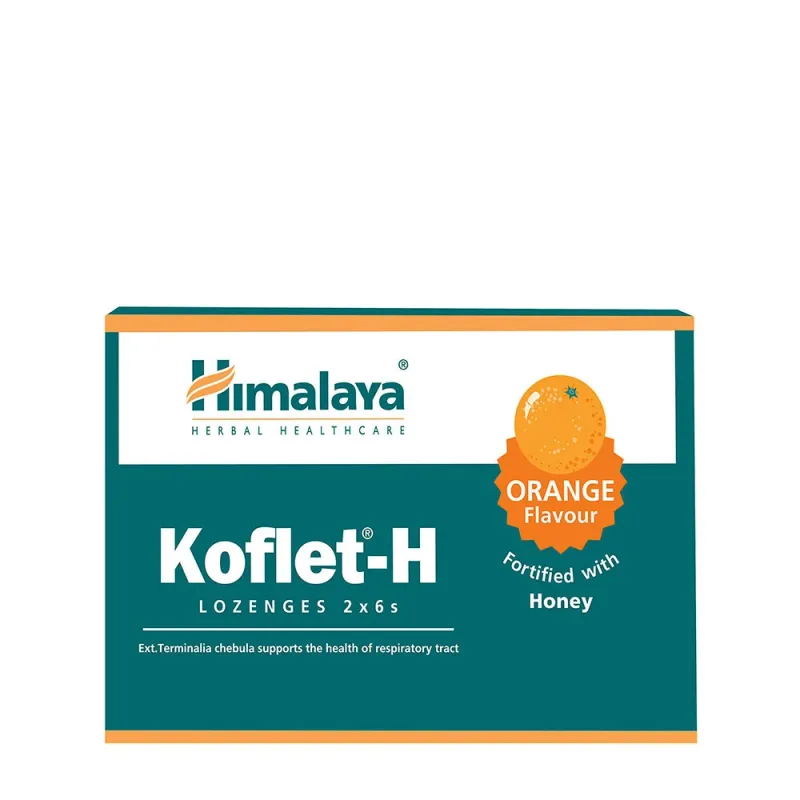 Himalaya – Koflet-H, Apelsin – 12 pastiller