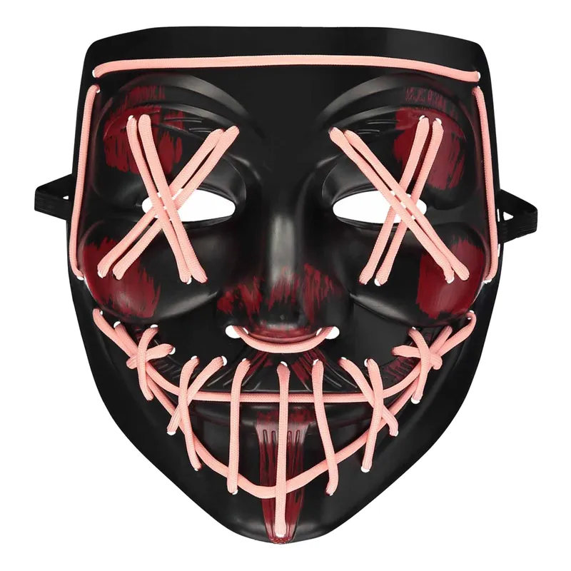 Blood Splatter Svart/Röd Mask – One size