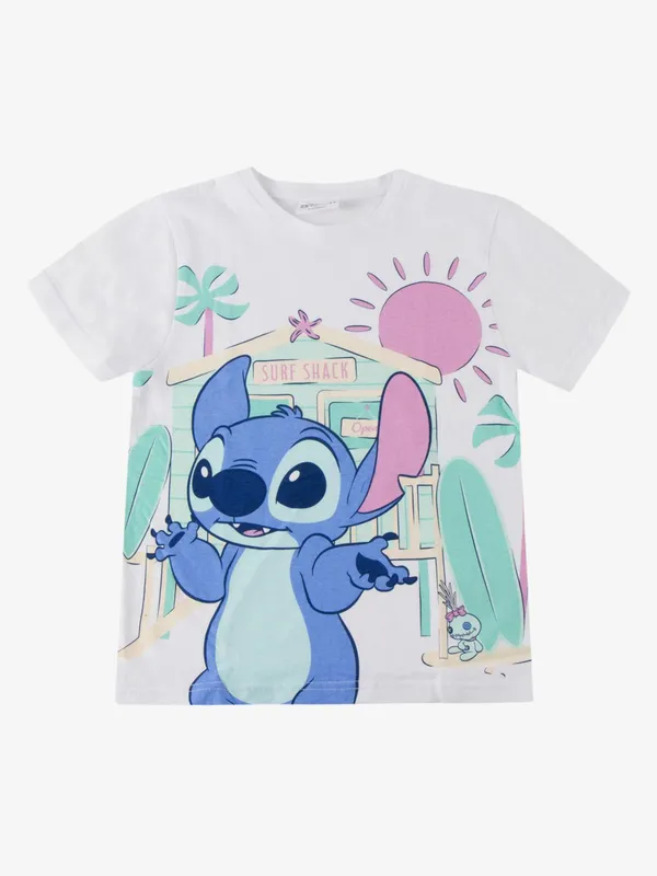 Disney Stitch T-shirt, Vit, 140-146