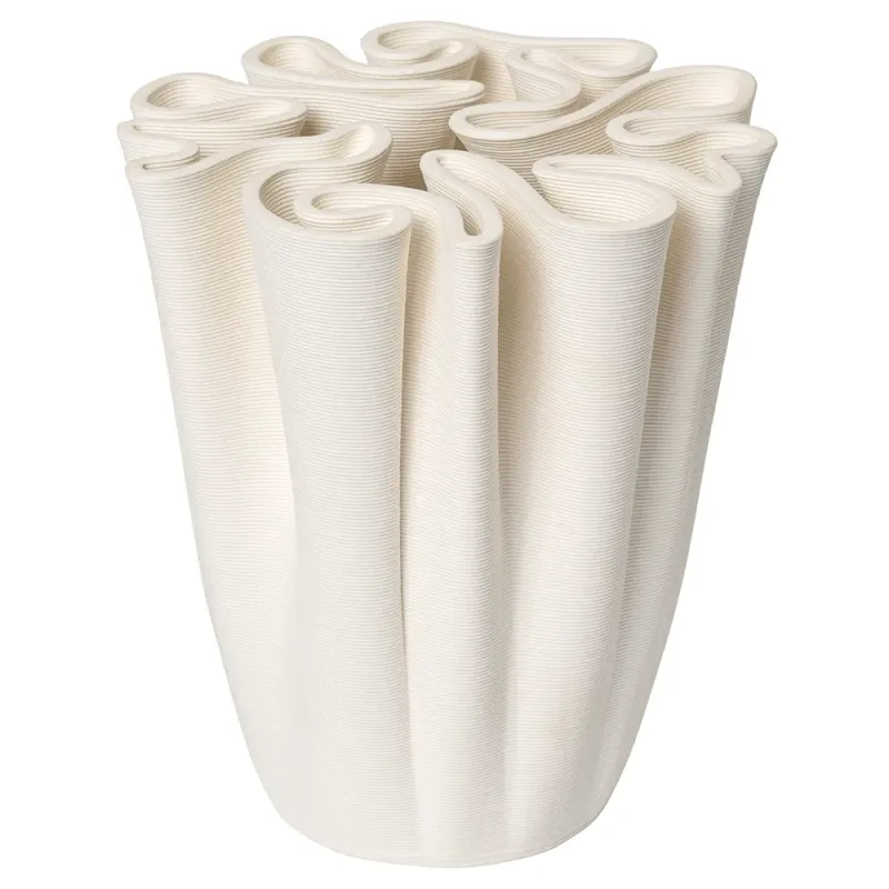 Ferm Living, Dedali Vas H18 cm Off-white
