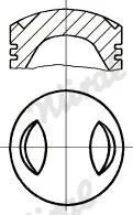 NÜRAL 87-530400-00 Kolv