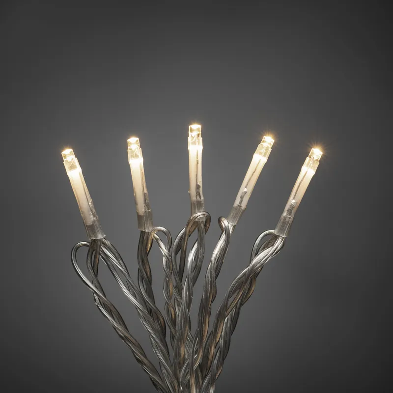 Konstsmide 3610-103 Ljusslinga transparent kabel, varmvita mikro LED 6.24 m