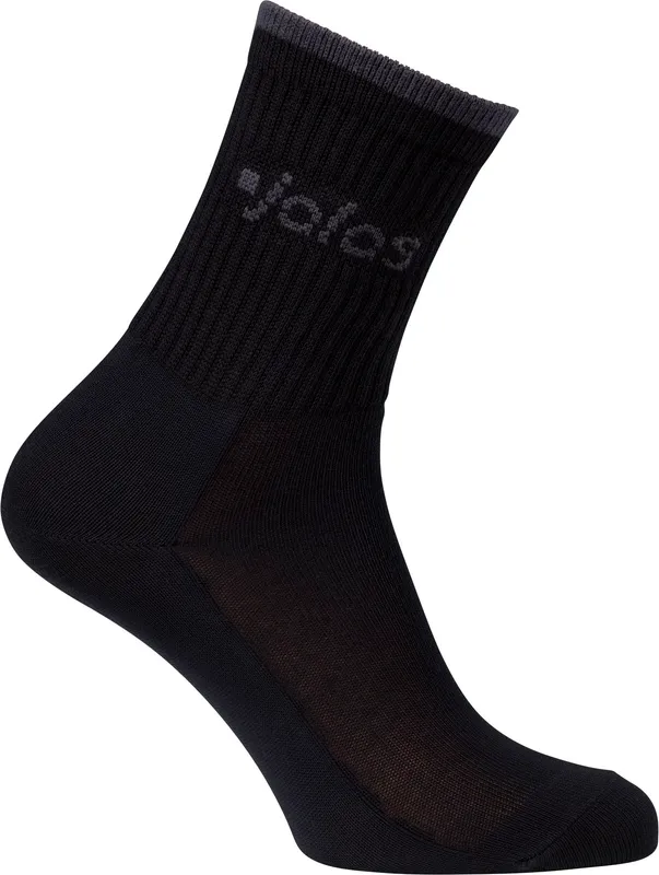 Jalas 8208B Strumpa svart, ribbat skaft 44-46