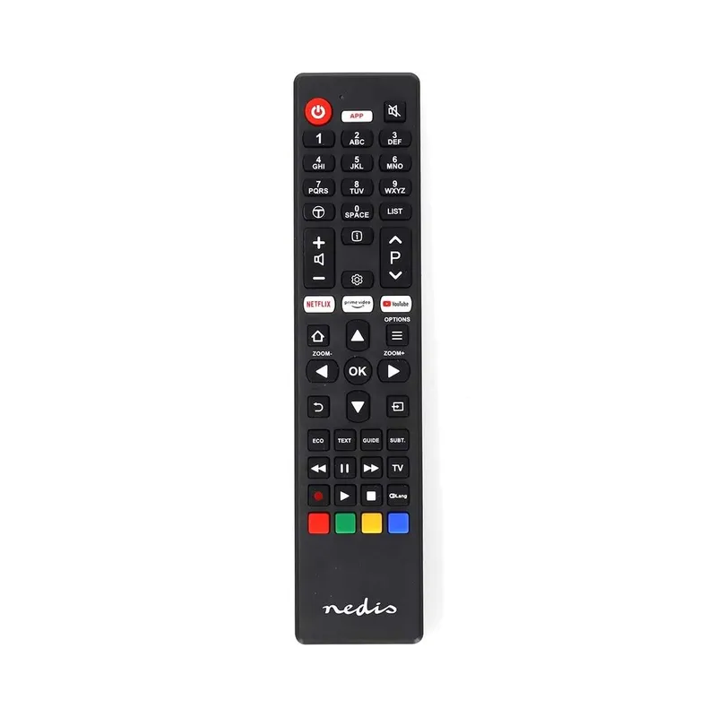 Ersättnings Fjärrkontroll | Passar till: TCL/Thomson | Fast | 1 Enhet | Amazon Prime / Netflix Knapp / Youtube Knapp | Infraröd