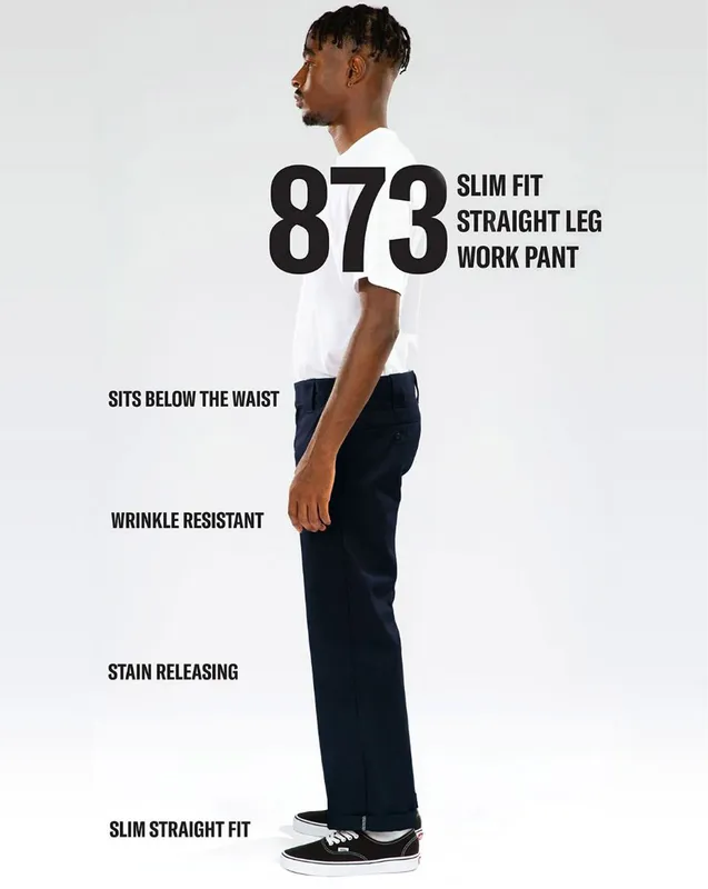 Dickies 873 Slim Straight Work Pant Oliv (#1453)