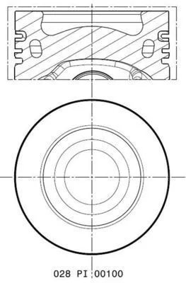 Kolv Mahle 028 Pi 00100 000