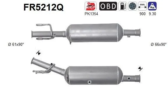 Partikelfilter (DPF) AS FR5212Q