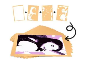 Stencil kort A3 10ark