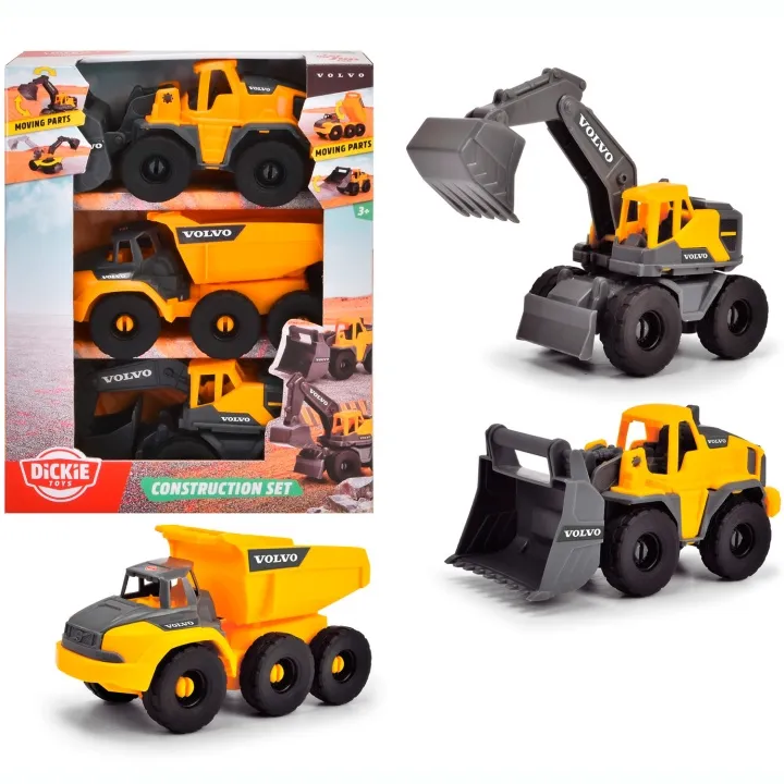 Dickie Toys Volvo Byggfordon 3-pack