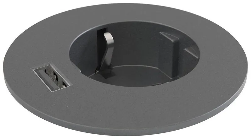Kondator Powerdot Midi PM61 Bordsuttag Schuko + USB/A Svart