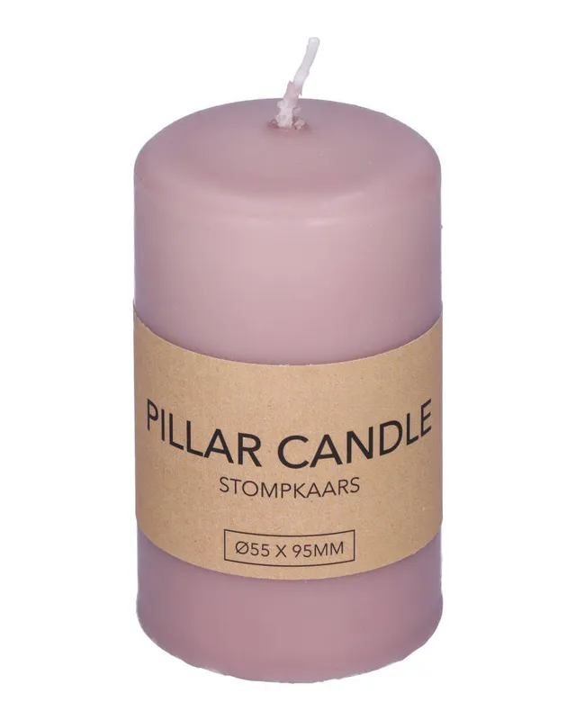 Excellent Houseware Pillar Candle Green 55 x 95 mm