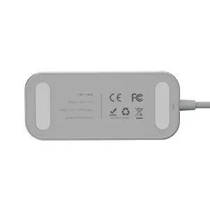 BW-TH5 7in1 Hub USB-C till 3xUSB 3.0, HDMI, USB-C PD, SD, microSD