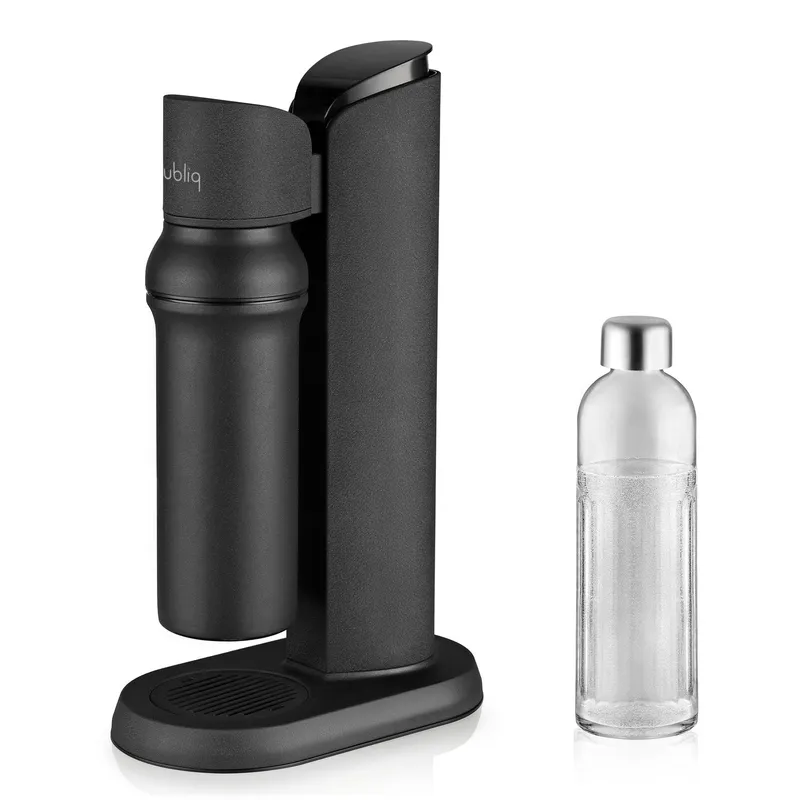 Bubliq glass carbonator – Matte black steel